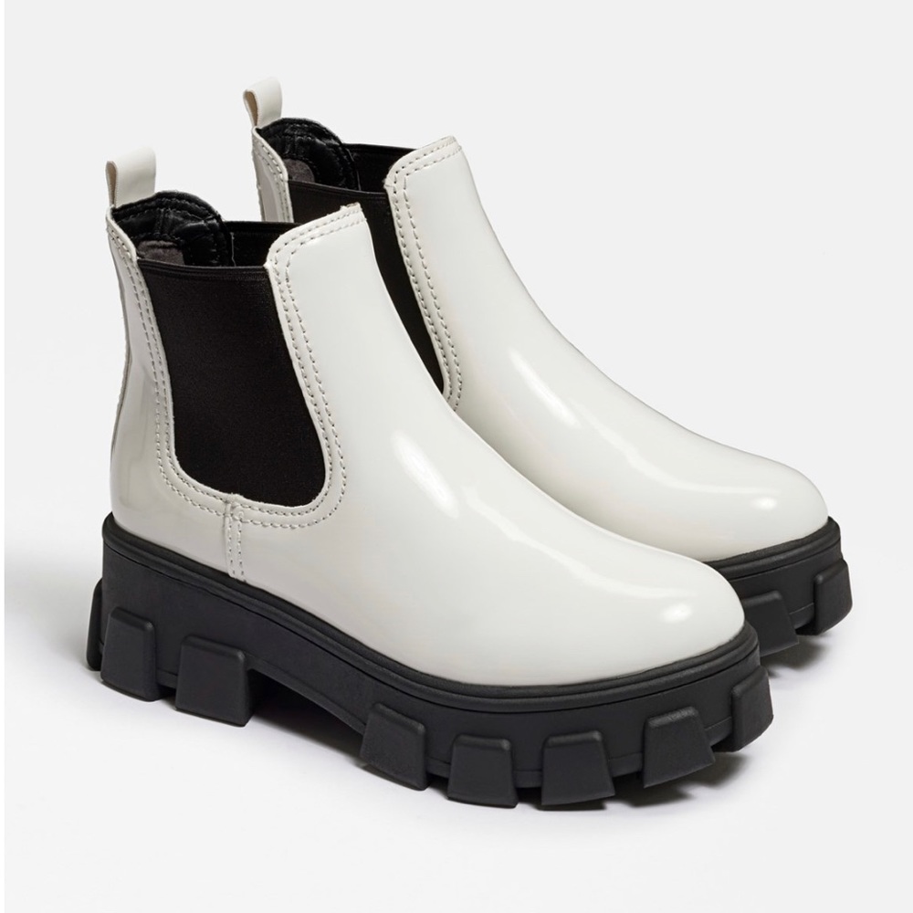 White chunky Boots 🤍 size 8 Sam Edelman Darielle Boot